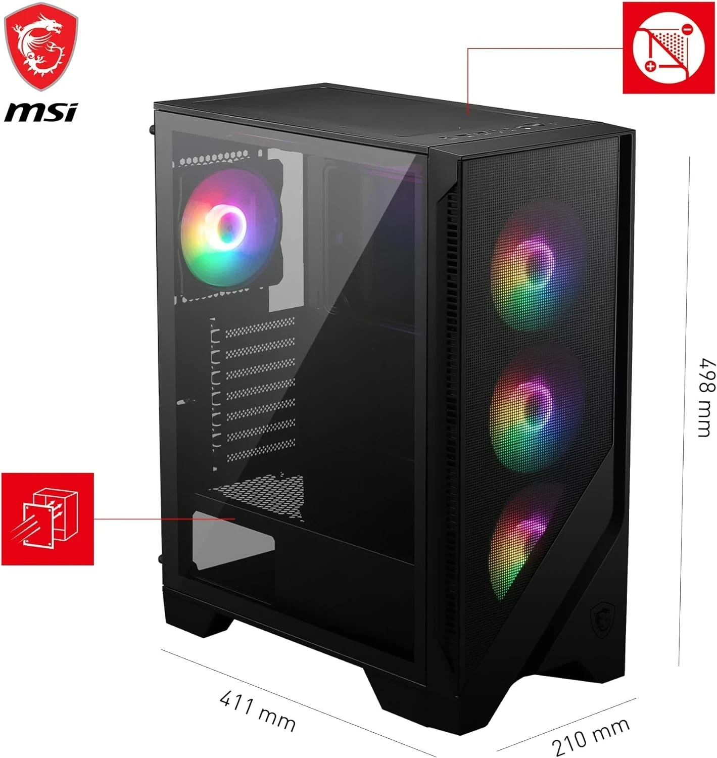MSI MAG Forge 120A Airflow Noir