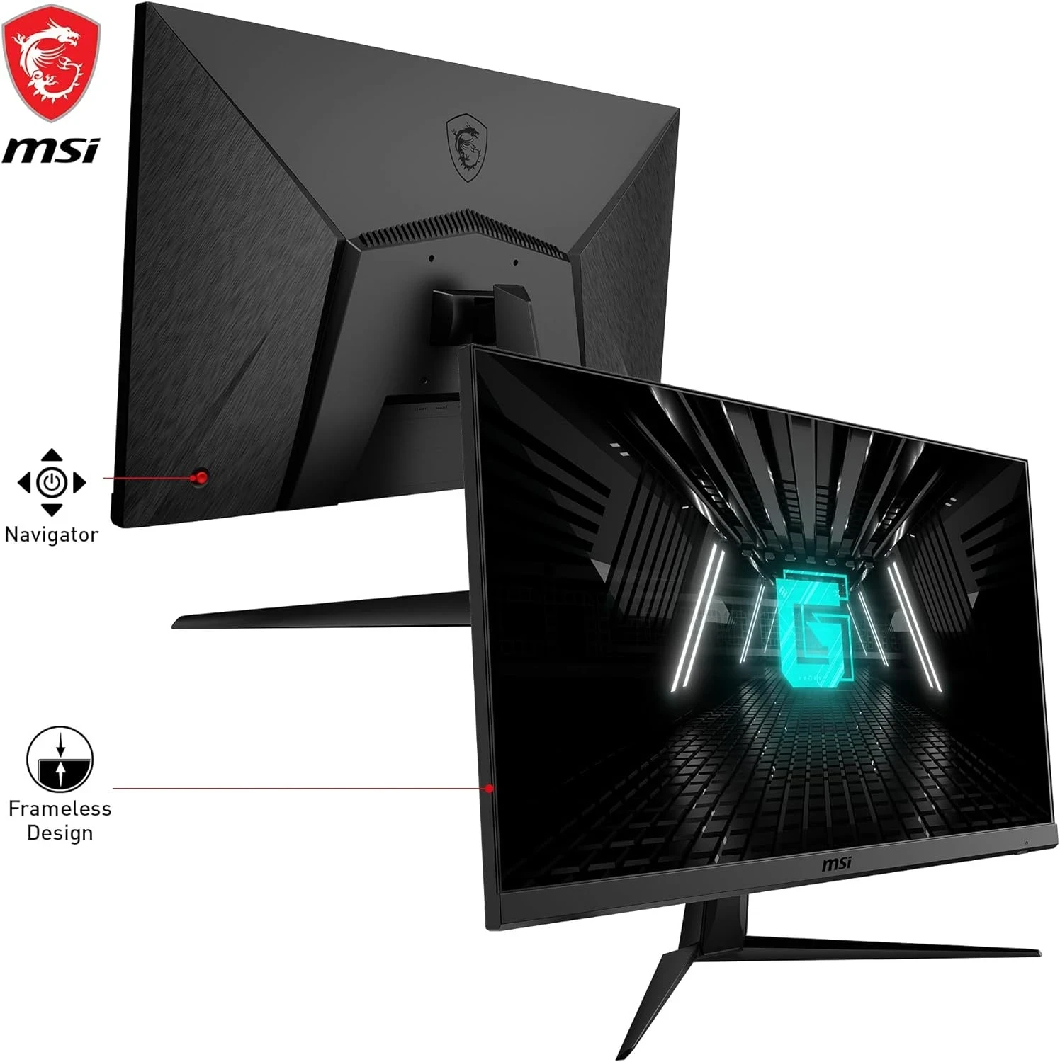 MSI G2712F- 27", IPS, 1920 x 1080 (FHD), 1 ms (MPRT), 180 Hz, FreeSync, HDMI/DisplayPort