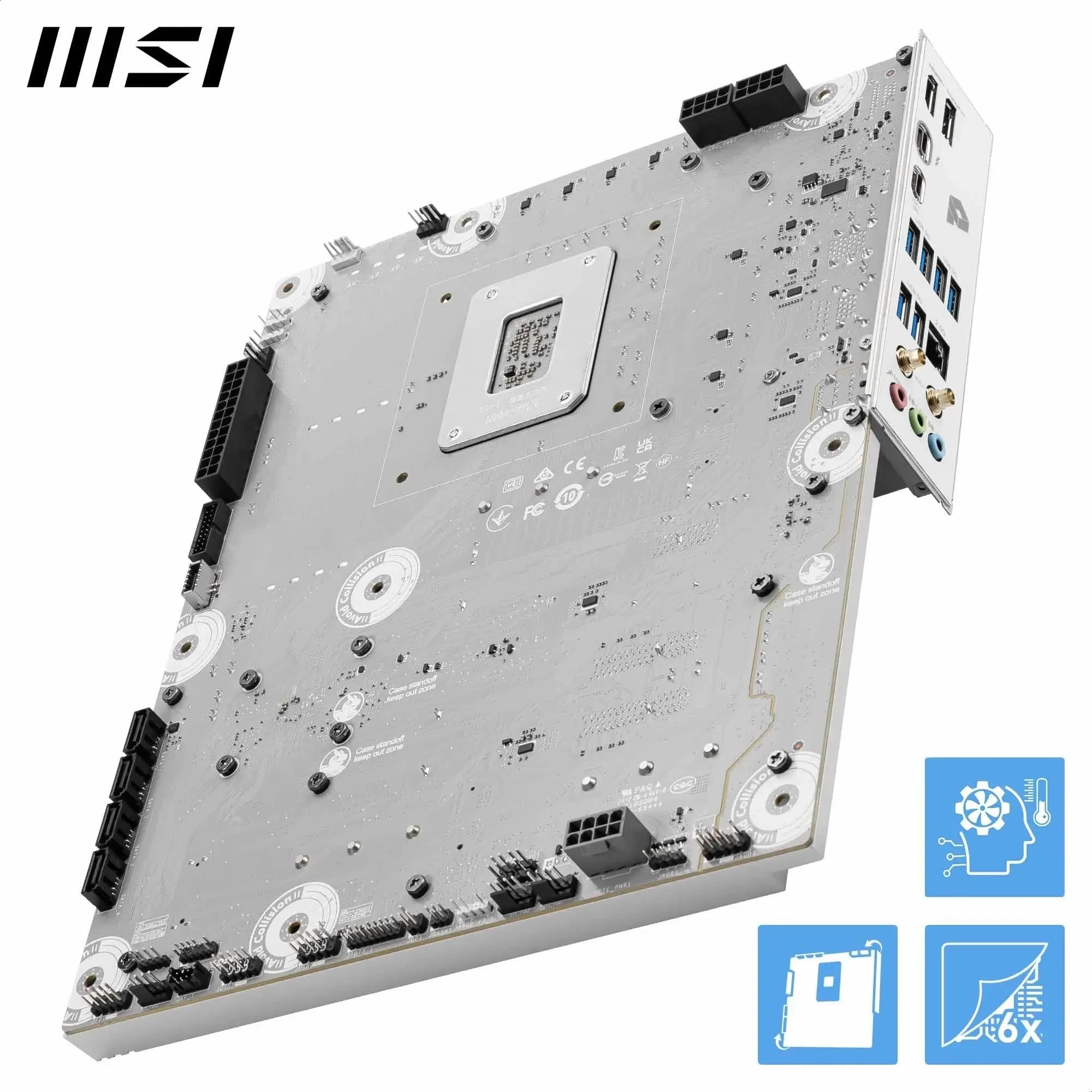MSI Pro Z890-S WiFi PZ Carte mère, ATX à connecteurs arrière - pour processeurs Intel Core Ultra (série 2), LGA 1851 - DDR5 Memory Boost (8600 Plus MT-s OC), PCIe 5.0 x16, M.2 Gen5, Wi-FI 7, 2.5G LAN