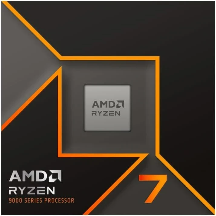 Processeur AMD Ryzen 7 9700X Processeur (8 Coeurs/16 Threads), 65W DTP, Socket AM5,