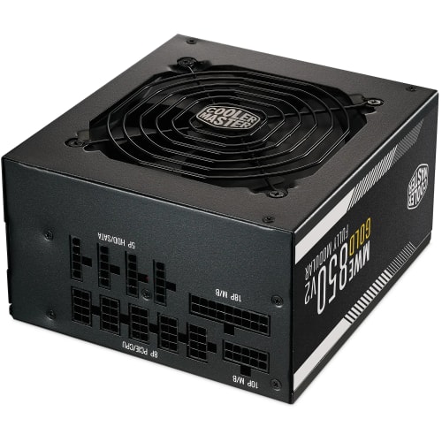Cooler Master MWE Gold 850 V2 ATX 3.1 - 100% Modulaire - Prise EU - Support ATX 3.1, PSU 80 Plus Gold 850W, Garantie 5 Ans