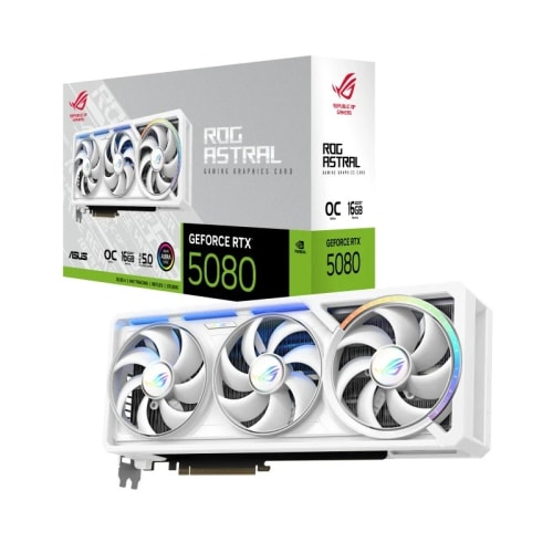 Asus ROG Astral GeForce RTX 5080 16GB GDDR7 OC Edition (Blanc)