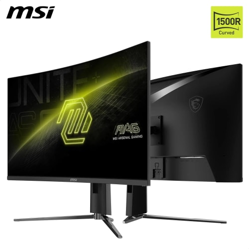 MSI MAG 32CQ6PF Écran Gaming incurvé FHD de 32" - Dalle Rapid VA 2560 x 1440 1500R, 180 Hz / 0,5ms -GtG, DisplayHDR 400, Adaptive Sync, DP 1.4, HDMI 2.0 CEC