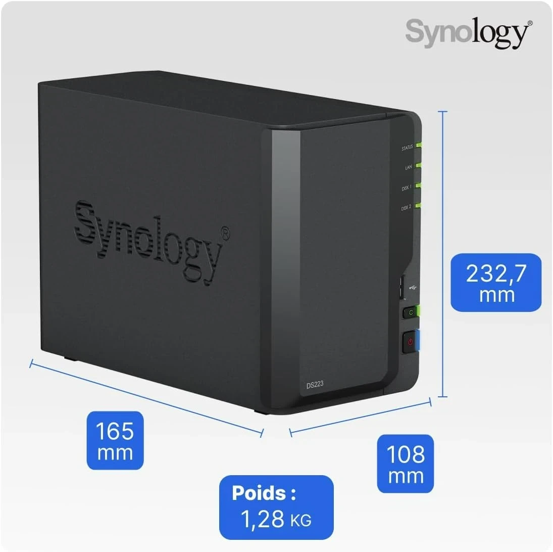 Synology Diskstation NAS DS223 2 Baies