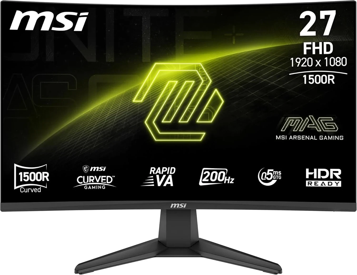 MSI MAG 276CF E20 Gaming (27") 1920 x 1080 pixels Full HD LCD 