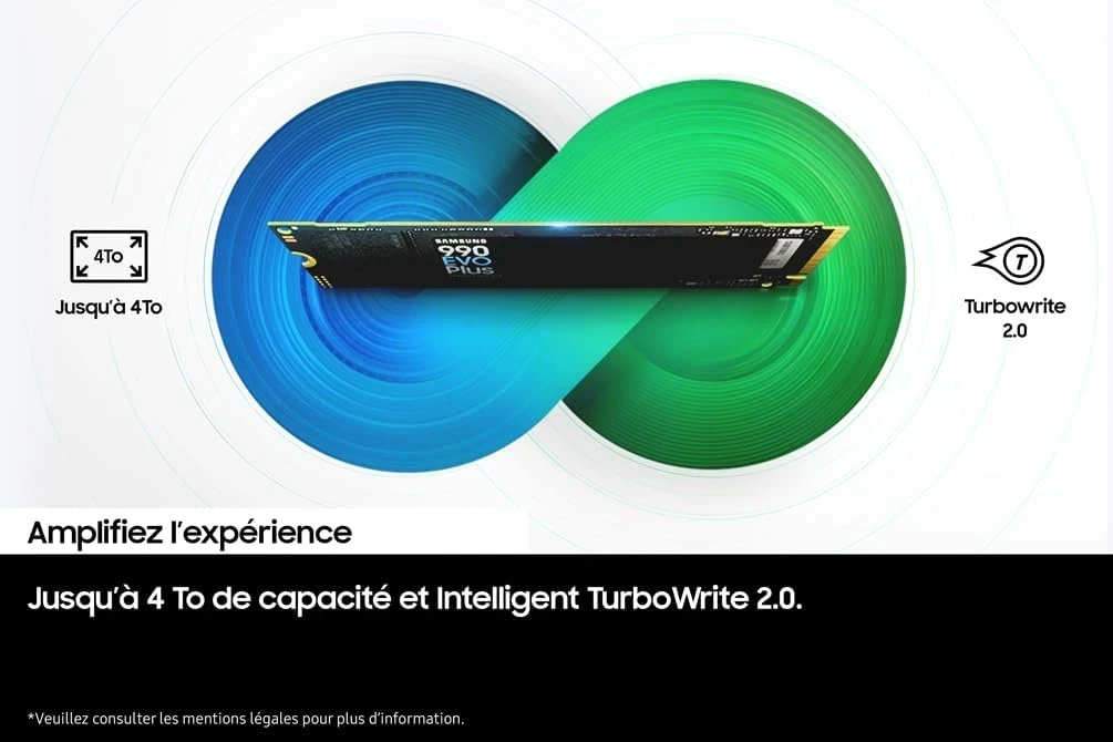 Samsung SSD 990 EVO Plus  4 To NVMe 