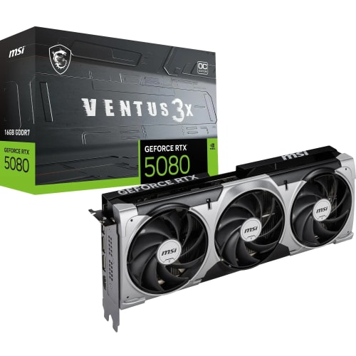 MSI NVIDIA GeForce RTX 5080 16G Ventus 3X OC Carte Graphique - 16 Go GDDR7