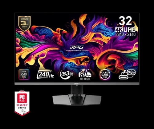 MSI MPG 322URX QD-OLED écran Gaming 31.5 Pouces 4K UHD