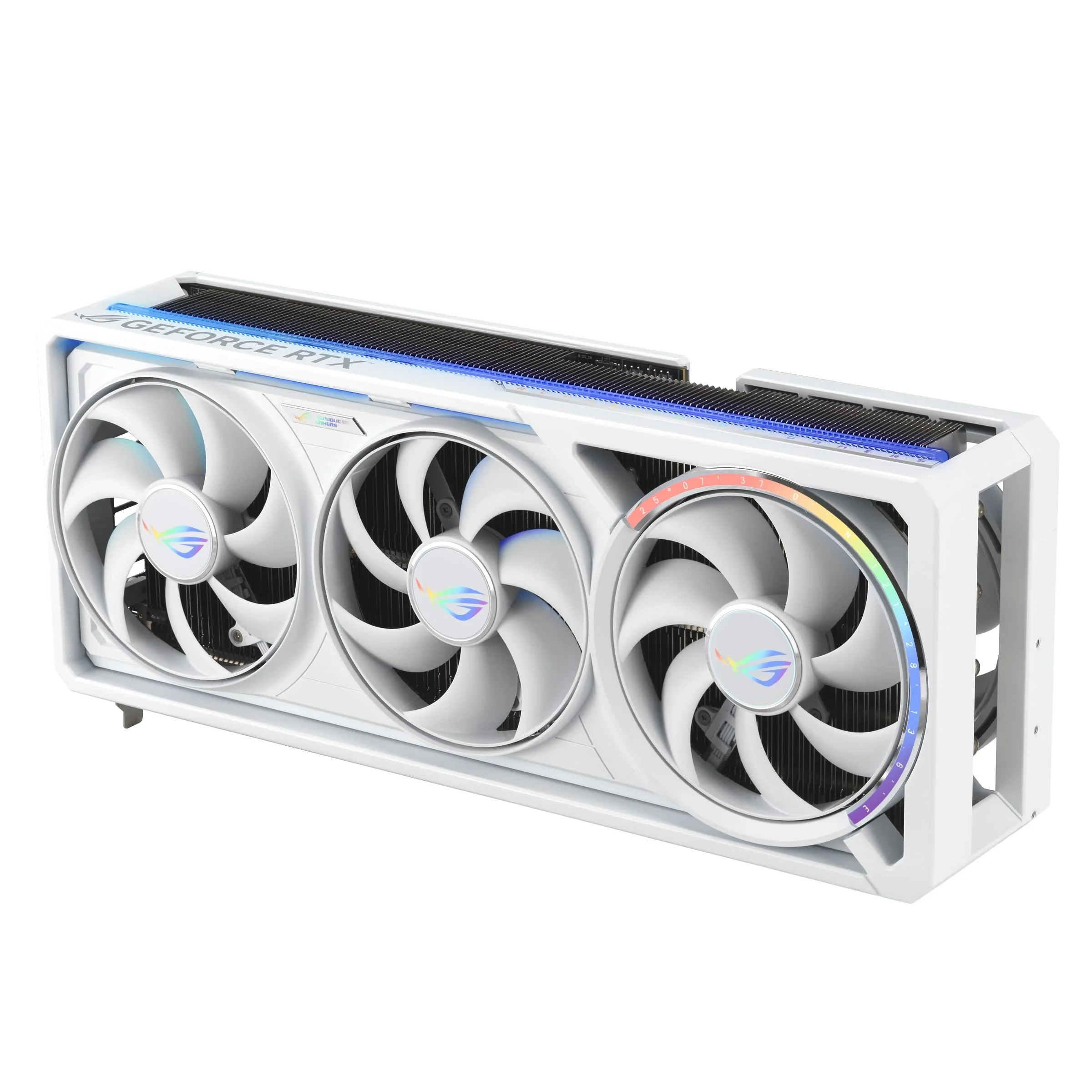 ASUS ROG Astral GeForce RTX 5090 Carte Graphique à Quatre Ventilateurs GDDR7 White OC Edition Gaming (NVIDIA DLSS 4, 3,8 emplacements, PCIe 5.0, 3 x DP 2.1b, 2 x HDMI 2.1b, Blanc, ROG-ASTRAL-RTX5090