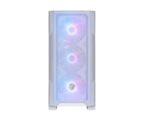 MSI MAG FORGE M100R Midi Tower Transparent, Blanc