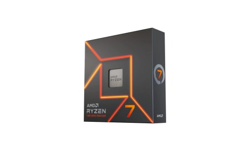 AMD Ryzen 7 7700X Processeur (Radeon Graphique Intégré, 8 Coeurs/16 Threads, 105W DTP, Socket AM5, Cache 40MB, jusqu'à 5.4 GHz Fréquence Boost, Pas de Ventilateur)