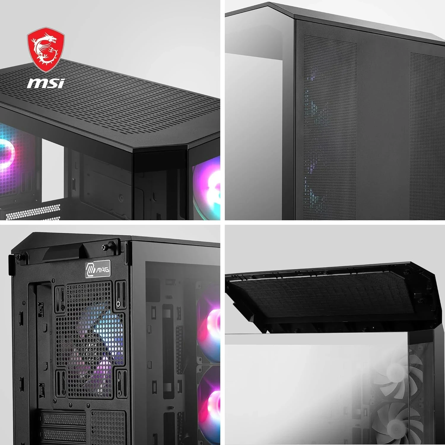 MSI MAG PANO M100R PZ Boîtier PC Micro-ATX  Noir