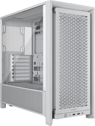 Corsair 4000D Airflow Blanc Boîtier ATX Moyen Tour en Verre Trempé