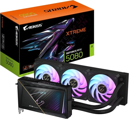 Gigabyte AORUS GeForce RTX 5080 Xtreme WATERFORCE 16G Carte Graphique
