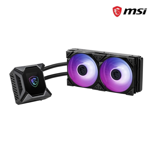 MSI MPG CORELIQUID K240 Kit Watercooling CPU, Pompe LCD avec 2x 120mm ARGB TORX FAN 4.0