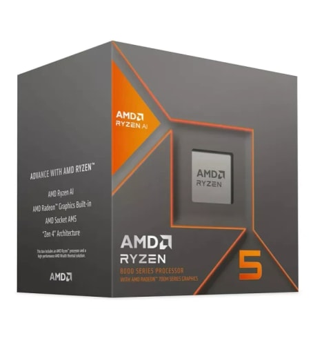 AMD Ryzen 5 8600G Wraith Stealth (4.3 GHz / 5.0 GHz) - BOITE - AMD Radeon™ 760M (GPU intégré)