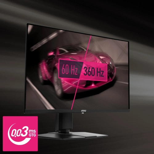 MSI MPG 271QRX QD-OLED, Moniteur de Jeu 27" QHD (2560 x 1440), Temps de Réponse 0,03 ms, 360 Hz, True Black HDR 400, HDMI, DP, USB-C, Inclinaison, Hauteur Réglable