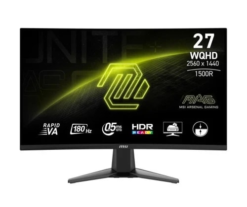 MSI MAG 27CQ6F écran incurvé  (27") 2560 x 1440 pixels Quad HD LCD Noir