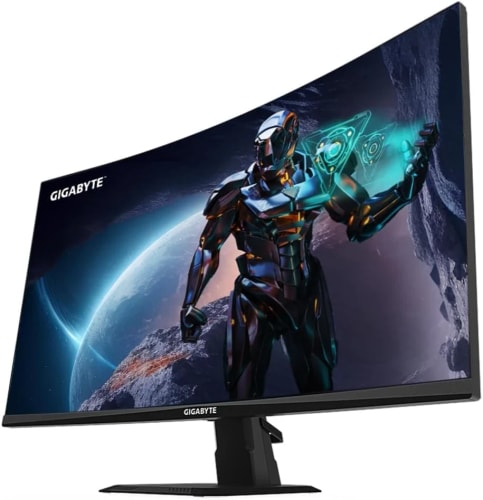 GIGABYTE GS27QC 27" Moniteur de jeu incurvé QHD - 2560 x 1440 (QHD), 165Hz, 1ms, 250 cd/m², FreeSync Premium, prêt pour HDR, HDMI 2.0, DisplayPort 1.4