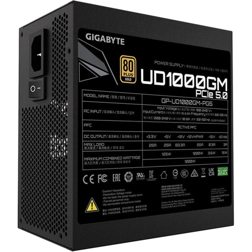GIGABYTE 1000W - GP-UD1000GM PG5 V2- PCIE 5 - GOLD