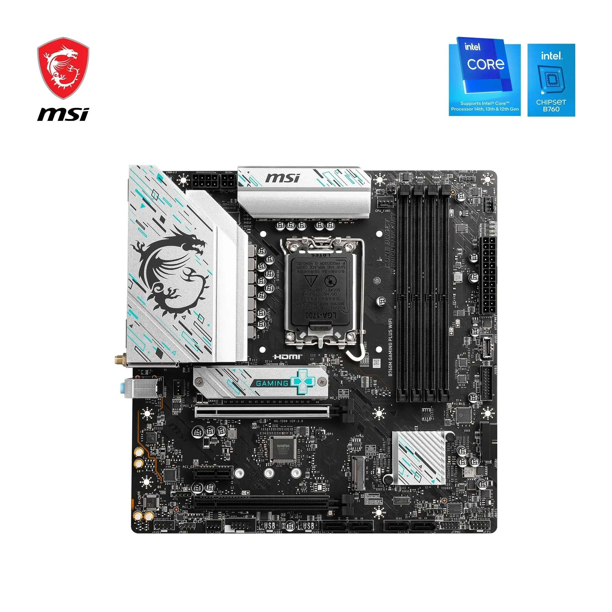 MSI B760M Gaming Plus WiFi Carte Mère, mATX 