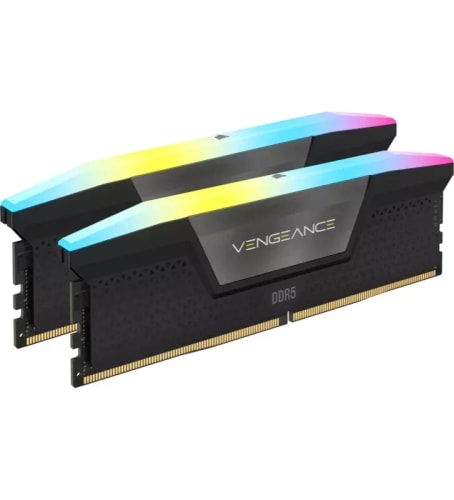 MEMOIRE CORSAIR  VENGEANCE RGB DDR5 6000 32GB (2X16G) NOIR
