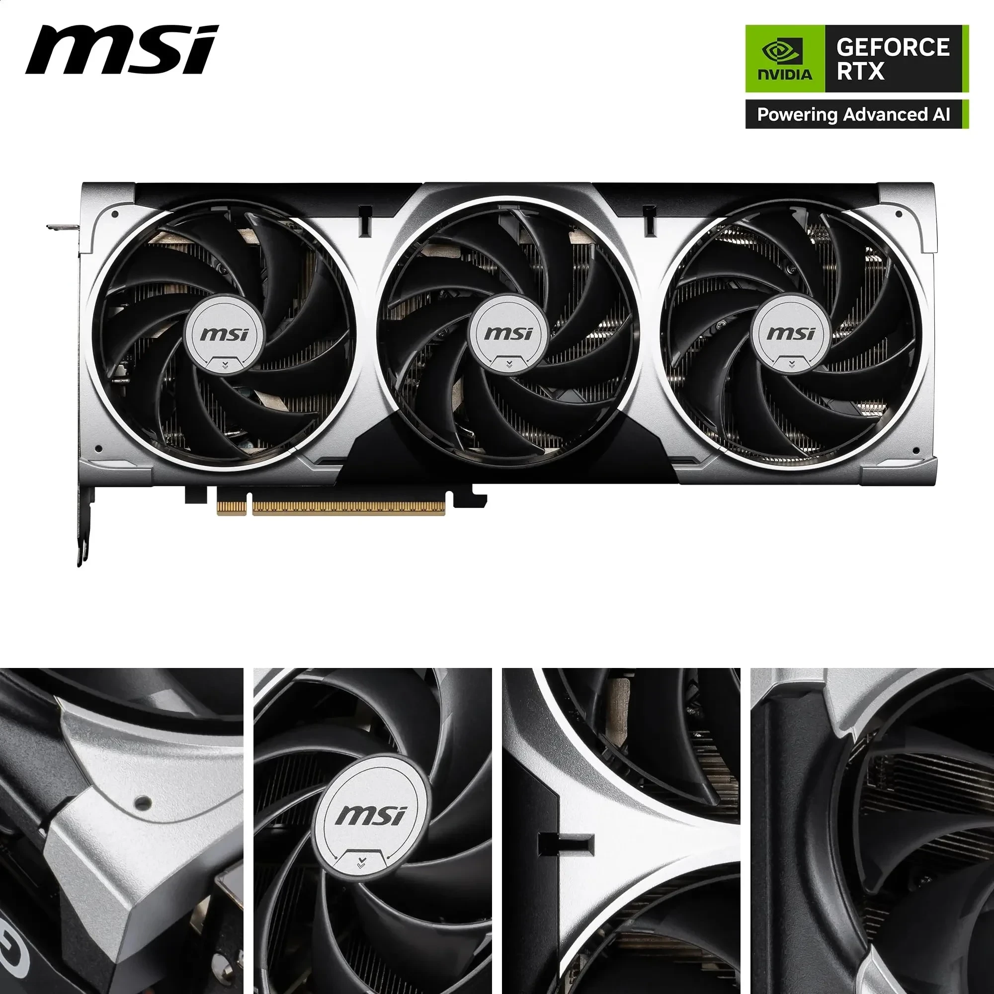 MSI NVIDIA GeForce RTX 5070 Ti 16G Ventus 3X OC Carte Graphique - 16 Go GDDR7 (28 GB/s /256 Bits), PCIe 5.0 - Triple Ventilateur (3X Ventilateurs TORX 5.0), HDMI 2.1b, DisplayPort 2.1b