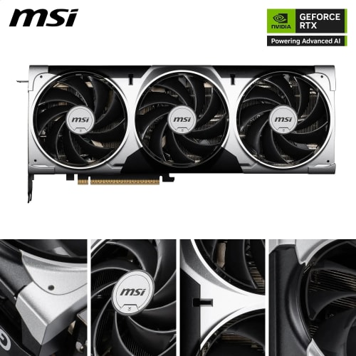 MSI NVIDIA GeForce RTX 5070 Ti 16G Ventus 3X OC Carte Graphique - 16 Go GDDR7 (28 GB/s /256 Bits), PCIe 5.0 - Triple Ventilateur (3X Ventilateurs TORX 5.0), HDMI 2.1b, DisplayPort 2.1b