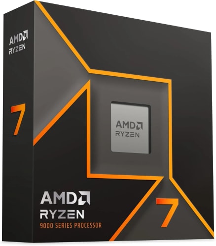 Processeur AMD Ryzen 7 9700X Processeur (8 Coeurs/16 Threads), 65W DTP, Socket AM5,