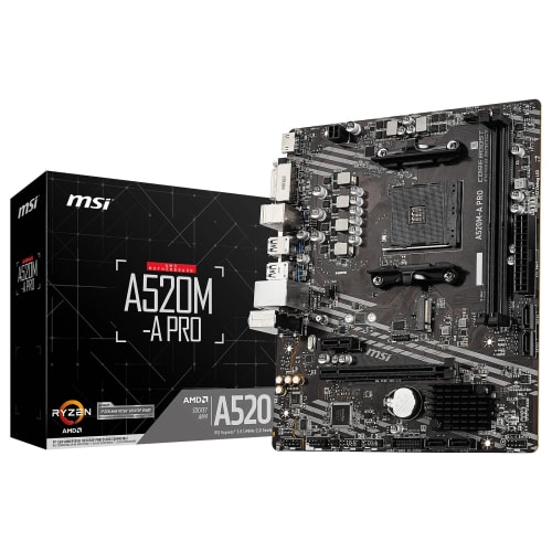 MSI A520M-A Pro Socket AM4 DDR4 Micro ATX