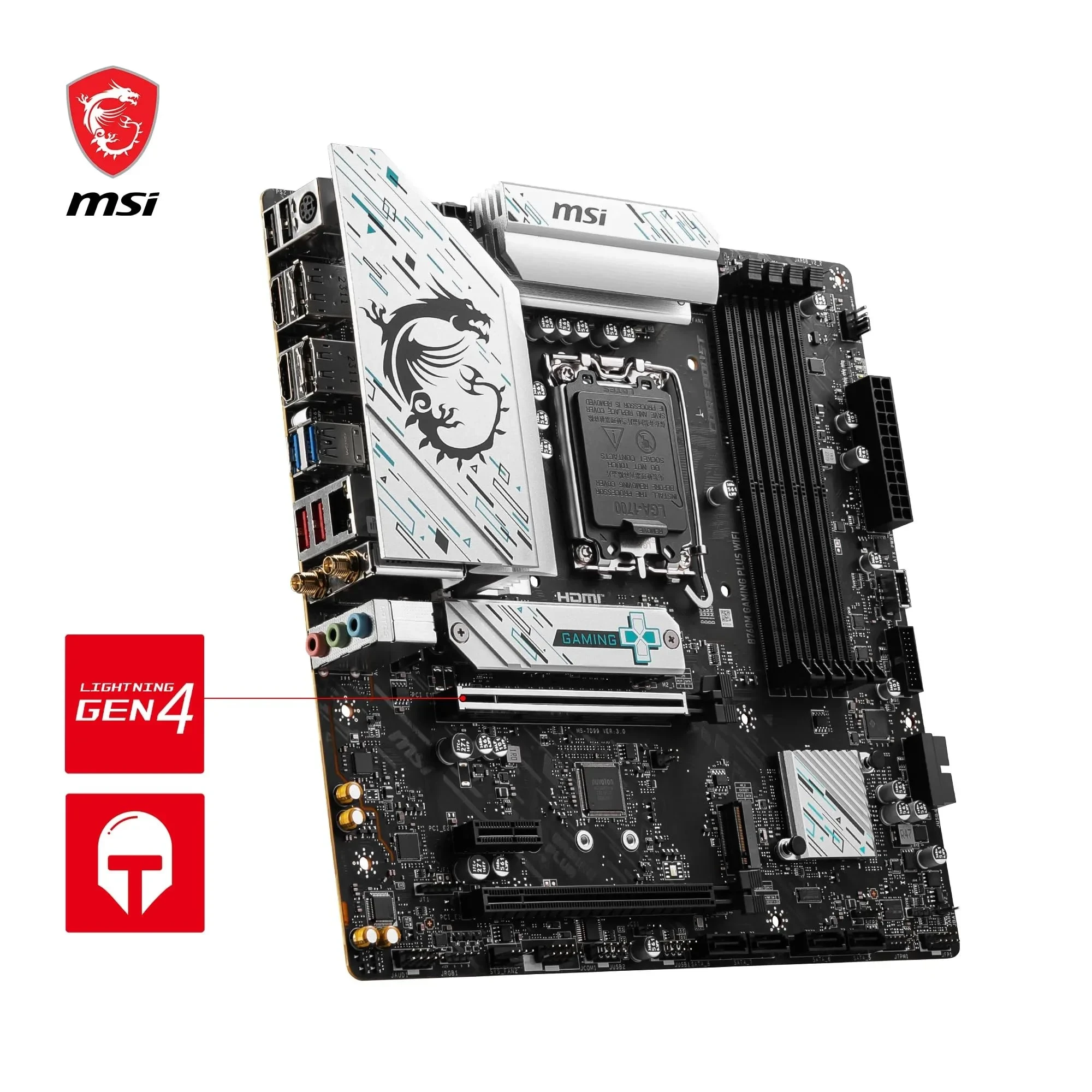 MSI B760M Gaming Plus WiFi Carte Mère, mATX 