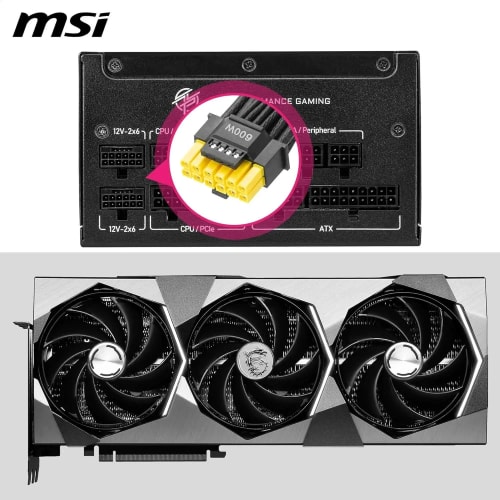 Alimentation MSI 1000W MPG A1000GS Certifié 80 Plus Gold, ATX 3.1,