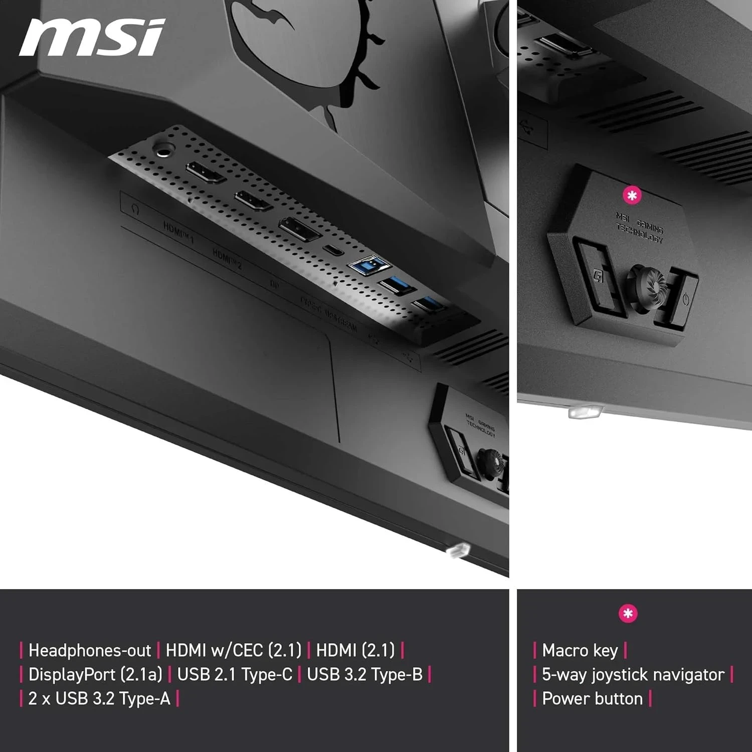 MSI MPG 322URX QD-OLED écran Gaming 31.5 Pouces 4K UHD 
