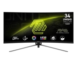 MSI MAG 345CQR inrcurvé 34" (3440 x 1440 pixels) UltraWide Dual Quad HD Noir