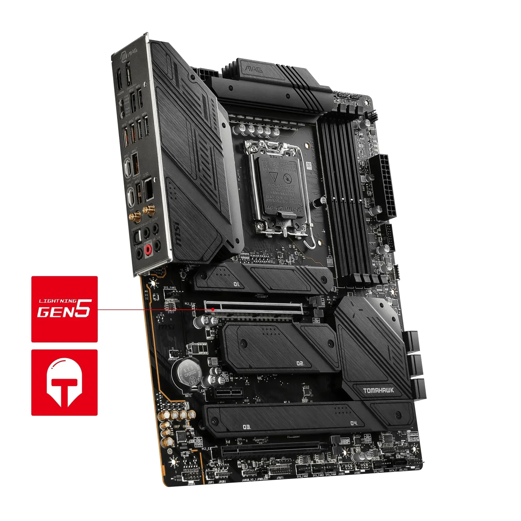 MSI MAG Z790 Tomahawk WiFi Carte-mère, ATX – pour processeurs Intel Core de 14e, 13e et 12e gén., LGA 1700-90A SPS VRM, DDR5 7200+MHz/OC, PCIe 5.0 & 4.0 x16, 4 x M.2 Gen4, Wi-FI 6E