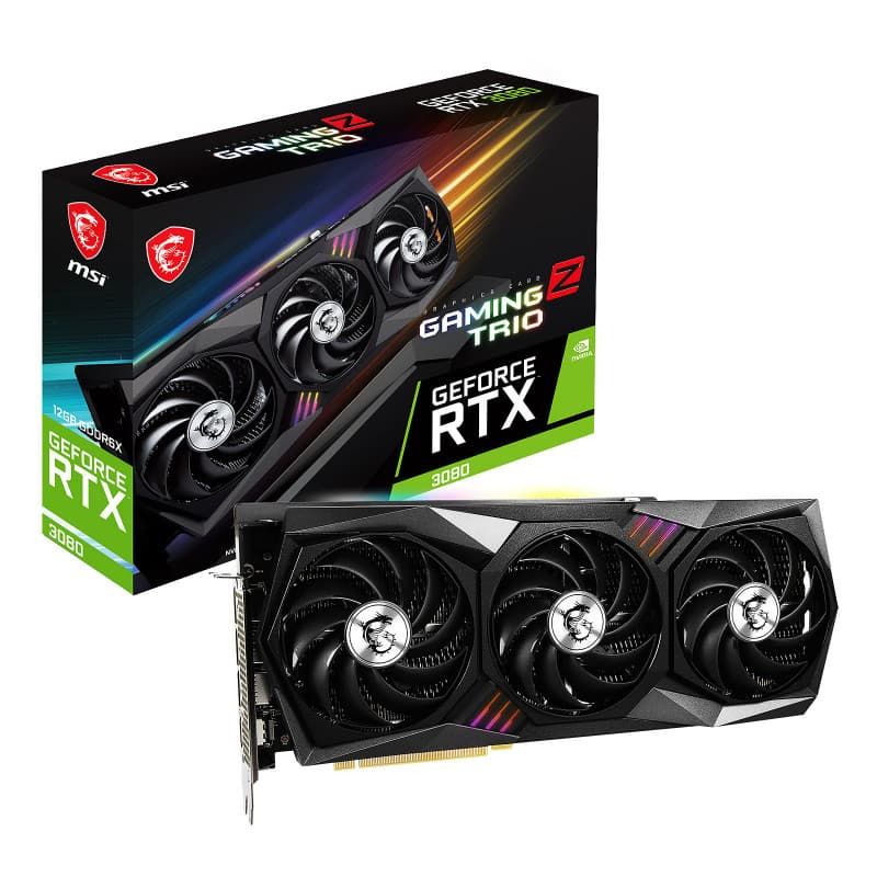 MSI - GEFORCE RTX 3080 GAMING Z TRIO 12G LHR - 12 GO