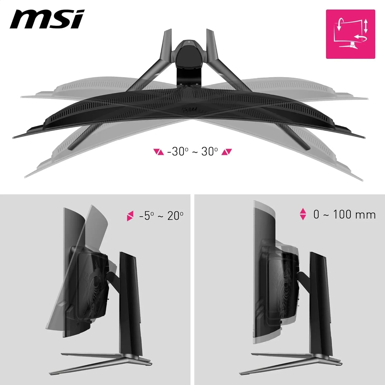 MSI MPG 341CQPX QD-OLED écran Plat de PC 80 cm (31.5") - 240 HZ - 3440 x 1440 Pixels - TYPE C DP 98W