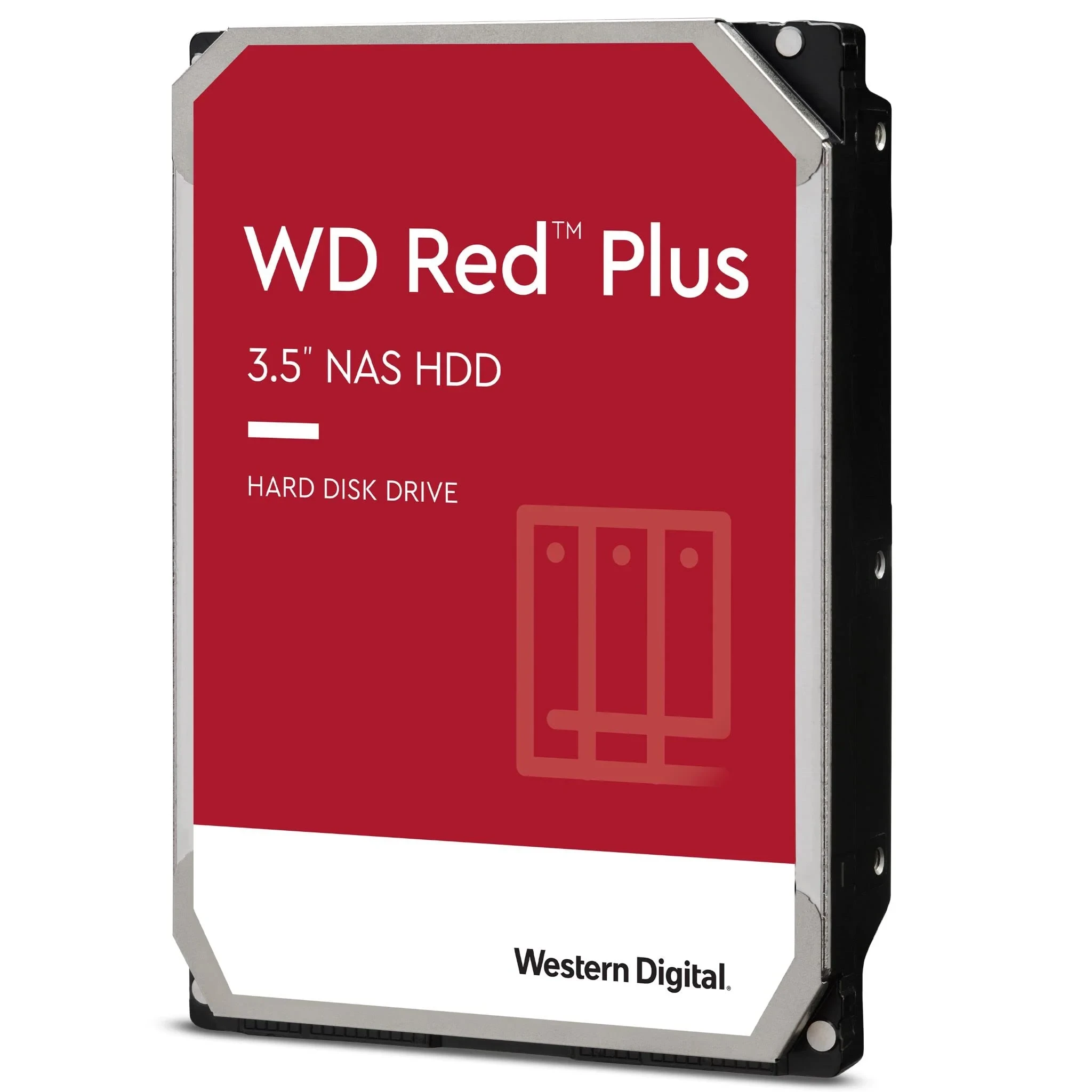 WD Red Plus Disque Dur Interne NAS 3,5" 4 to – Classe 5400 TR/Min, SATA 6 Go/s, CMR, 256 Mo de Cache