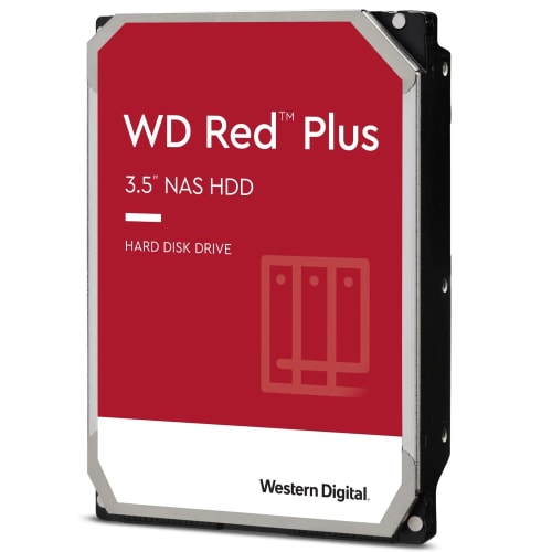 WD Red Plus Disque Dur Interne NAS 3,5" 4 to – Classe 5400 TR/Min, SATA 6 Go/s, CMR, 256 Mo de Cache
