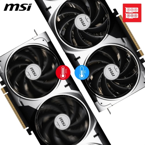 MSI NVIDIA GeForce RTX 5070 Ti 16G Ventus 3X OC Carte Graphique - 16 Go GDDR7 (28 GB/s /256 Bits), PCIe 5.0 - Triple Ventilateur (3X Ventilateurs TORX 5.0), HDMI 2.1b, DisplayPort 2.1b