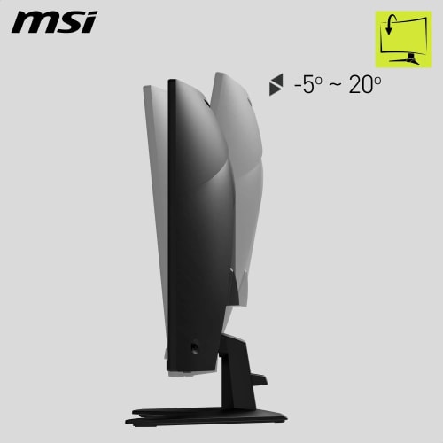 MSI MAG 32CQ6F Écran Gaming incurvé FHD de 32" - Dalle Rapid VA 2560 x 1440 1500R, 180 Hz / 0,5ms, DisplayHDR 400, AMD FreeSync, AI Vision, Compatible VESA, inclinable - HDMI 2.0b, DP 1.4a