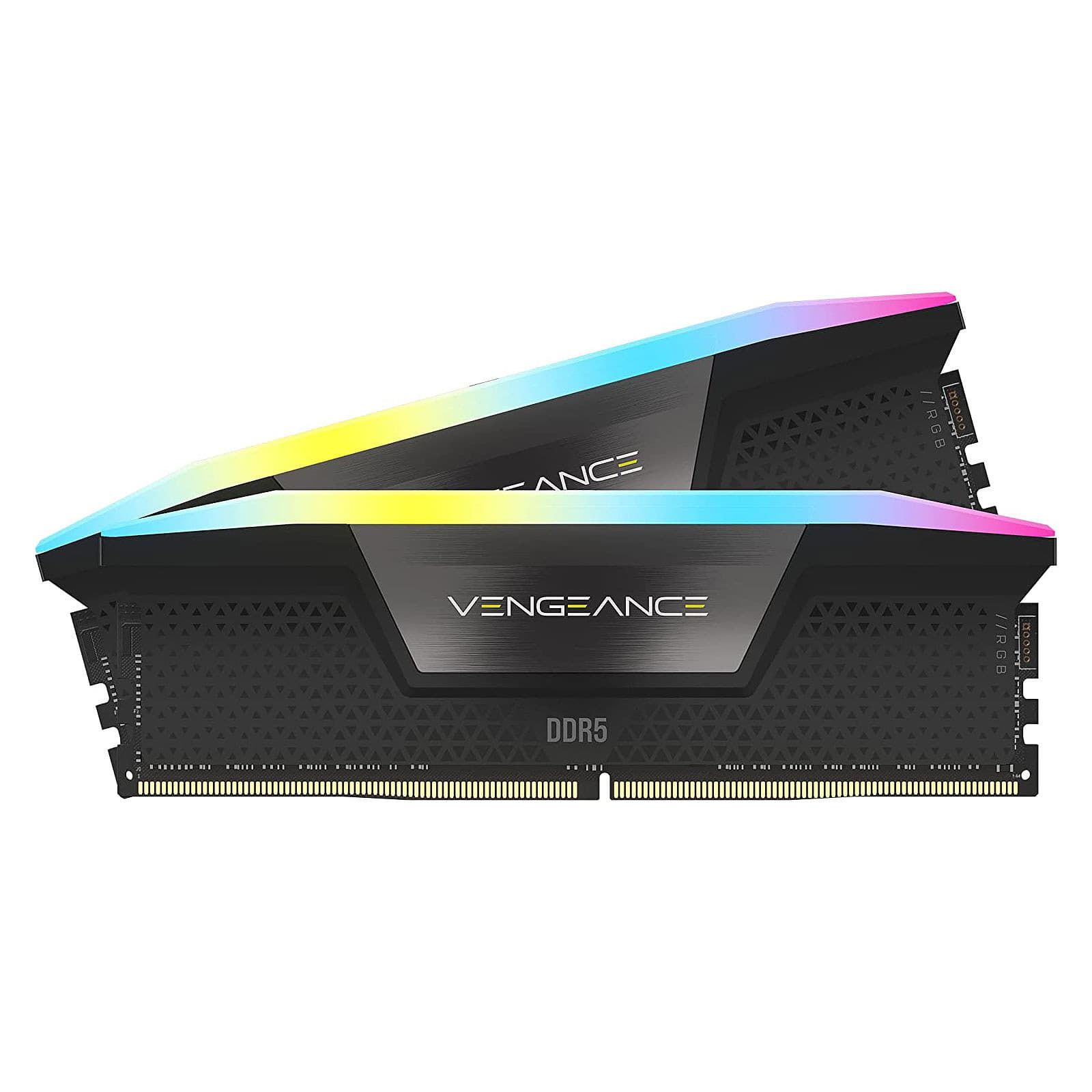 CORSAIR VENGEANCE RGB - DDR5 - KIT - 32 GO: 2 X 16 GO 6000 MHZ