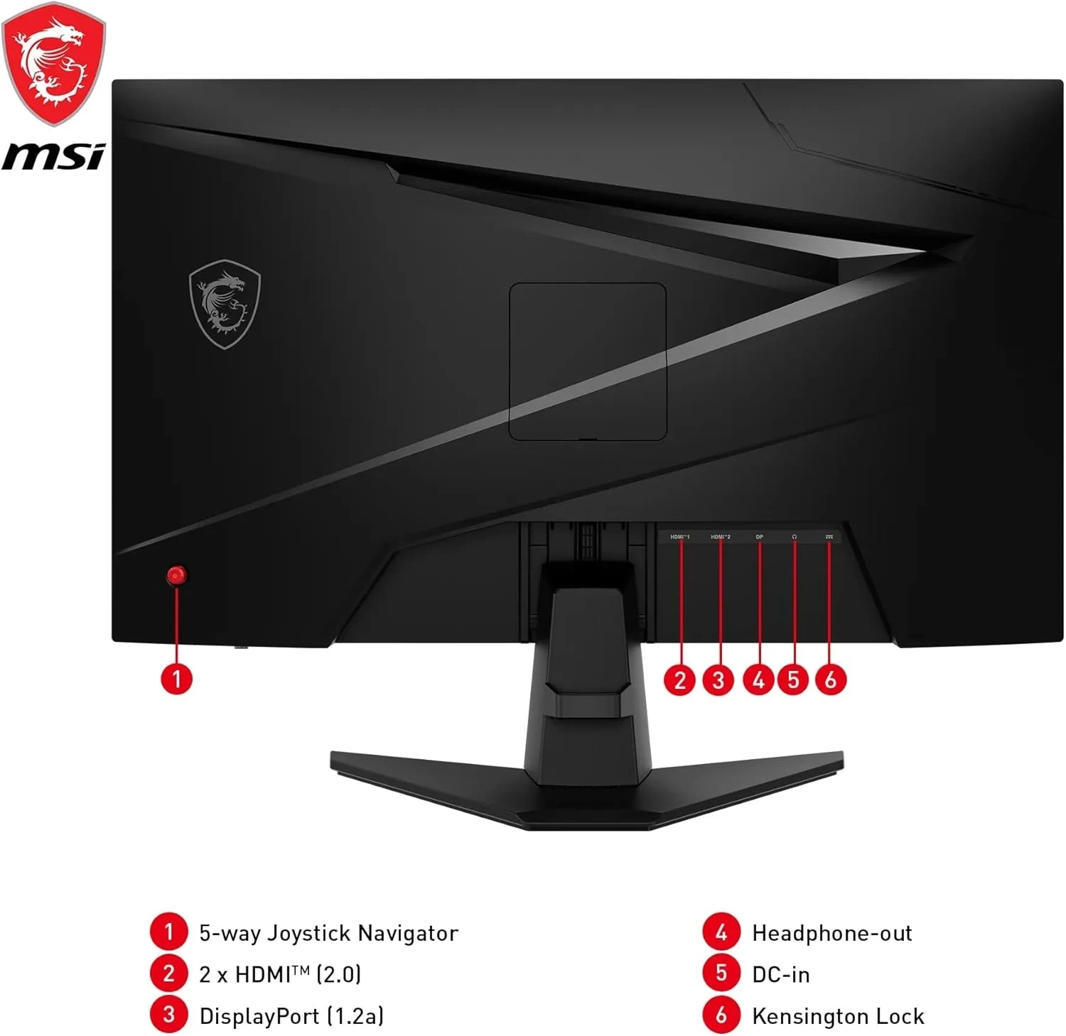MSI MAG 255XF 24.5"/IPS/1920*1080/300Hz/DP/VGA/USB/3A/NOIR