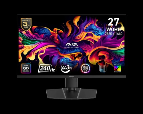 MSI MAG 271QP QD-OLED X24 écran Gaming 26,5" WQHD - Dalle Quantum Dot OLED 2560 x 1440, 240Hz -HDR400