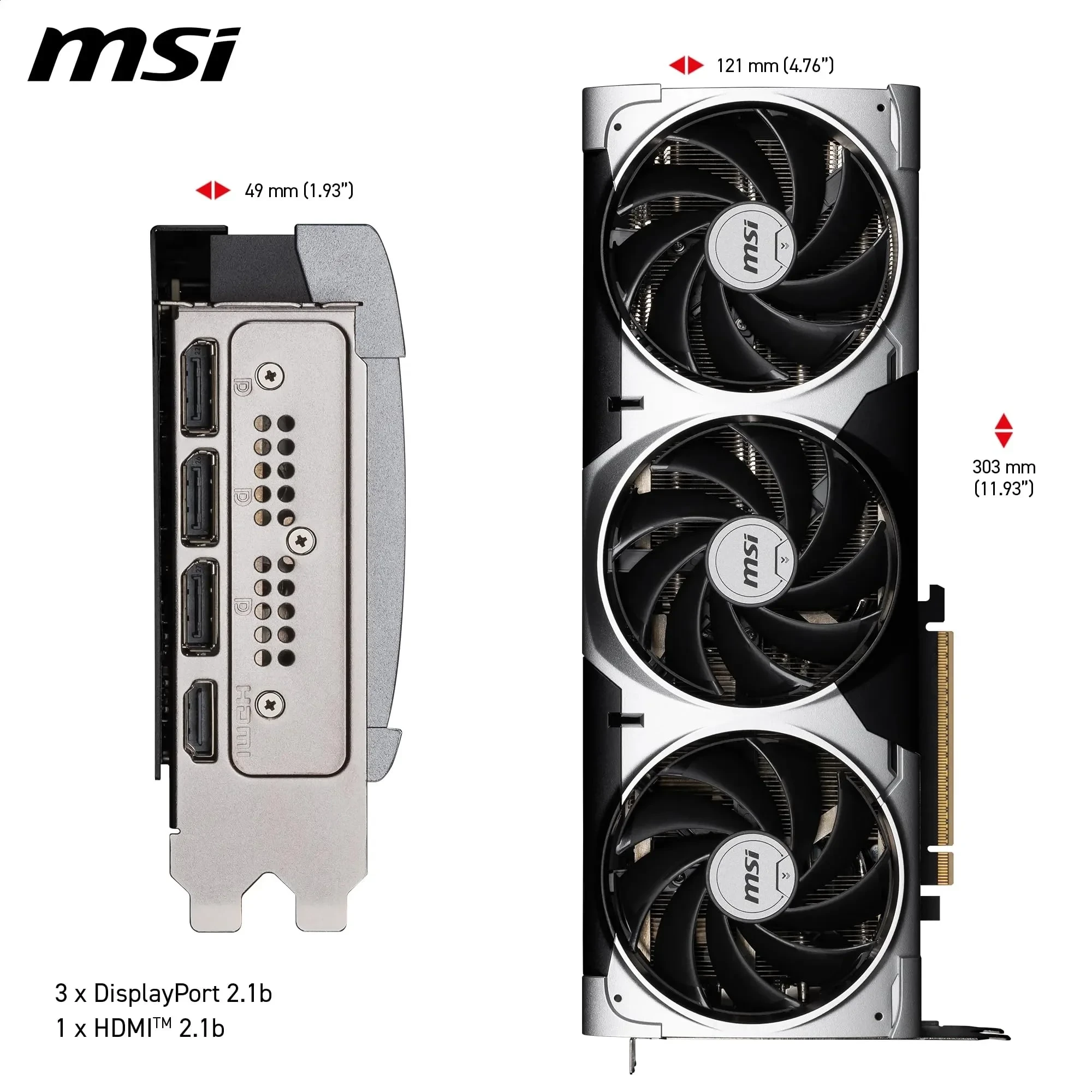 MSI NVIDIA GeForce RTX 5080 16G Ventus 3X OC Carte Graphique - 16 Go GDDR7