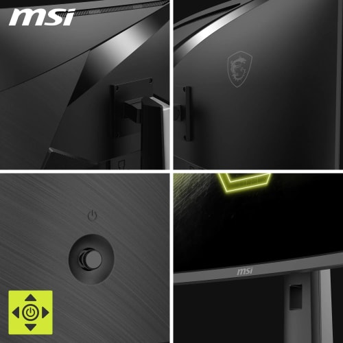 MSI MAG 32CQ6PF Écran Gaming incurvé FHD de 32" - Dalle Rapid VA 2560 x 1440 1500R, 180 Hz / 0,5ms -GtG, DisplayHDR 400, Adaptive Sync, DP 1.4, HDMI 2.0 CEC