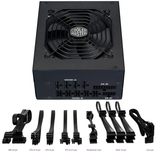 Cooler Master MWE Gold 850 V2 ATX 3.1 - 100% Modulaire - Prise EU - Support ATX 3.1, PSU 80 Plus Gold 850W, Garantie 5 Ans