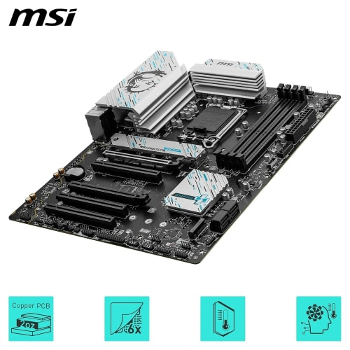 MSI B760 Gaming Plus WiFi DDR4 Carte mère, ATX - pour processeurs Intel 14e, 13e & 12e gén, LGA 1700