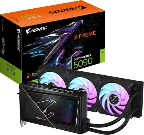 Gigabyte GeForce RTX 5090 AORUS Xtreme WATERFORCE 32G - 32 Go GDDR7, 512 Bits, PCI-E 5.0, 2655 MHz Fréquence du Cœur