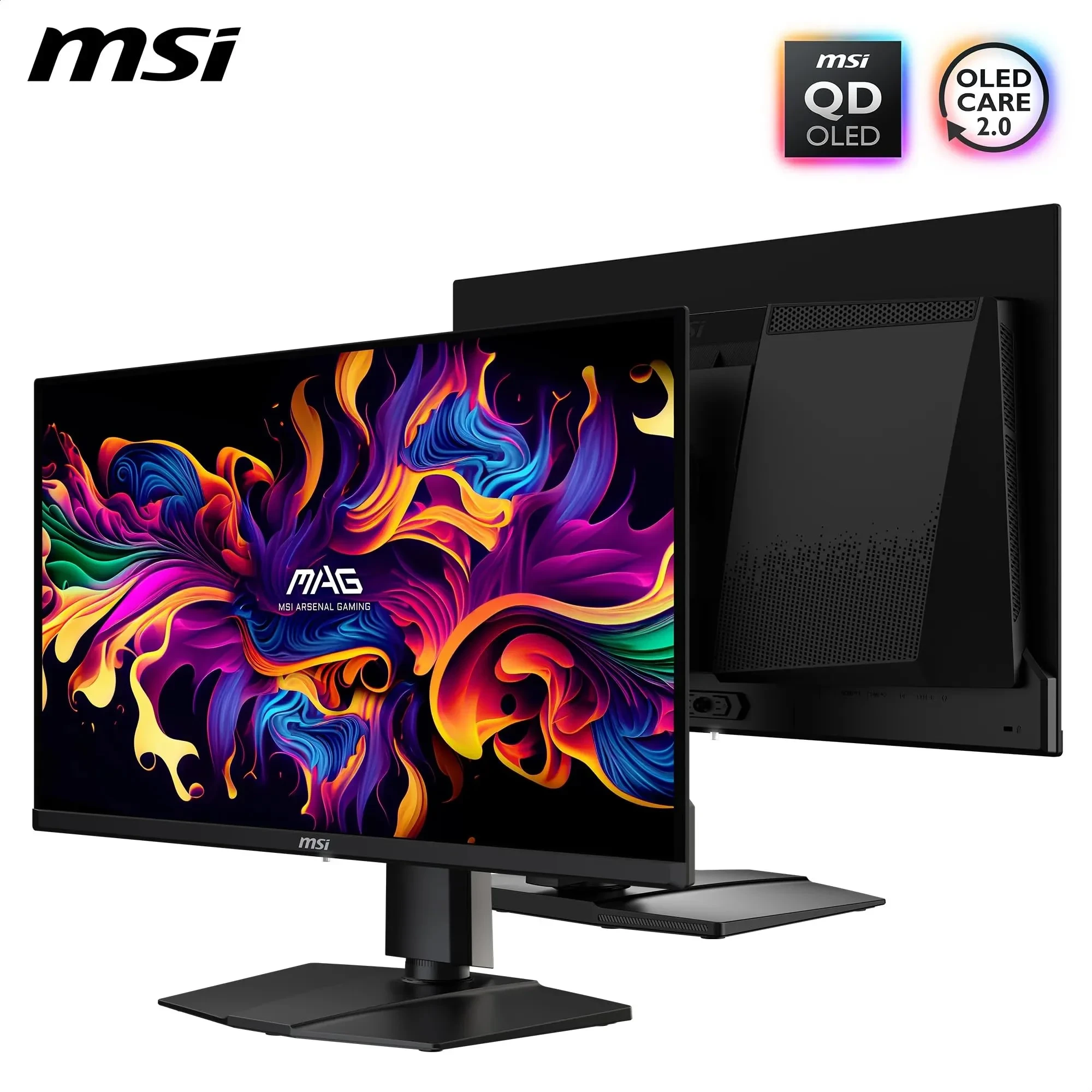 MSI MAG 271QP QD-OLED X28 écran Gaming 27" WQHD - Dalle Quantum Dot OLED 2560 x 1440, 280Hz / 0,03ms, DisplayHDR True Black 400, HDMI 2.1, DP 1.4a, USB-C (PD 15W), Hauteur et Inclinaison réglables,